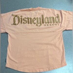 Disney Parks Spirit Jersey Peach Disneyland Resort Rose Gold Logo—Large
